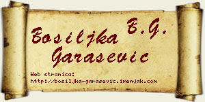 Bosiljka Garašević vizit kartica
